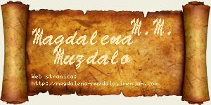 Magdalena Muždalo vizit kartica